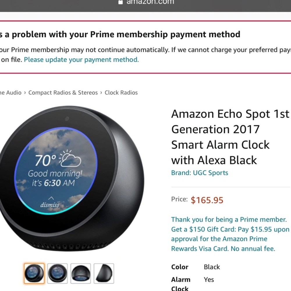 Amazon Alexa Echo Spot